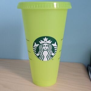 Starbucks Vibrant Lime Green Tumbler